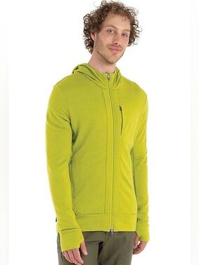 Icebreaker Mens Quantum III LS Zip Hoodie size small NWOT